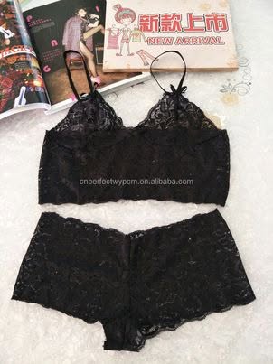 Sexy Bra And Panty New Design Hot Erotic Lace Babydoll Pajamas Exotic Wrapped Chest Open Bra Women Sexy Lingerie