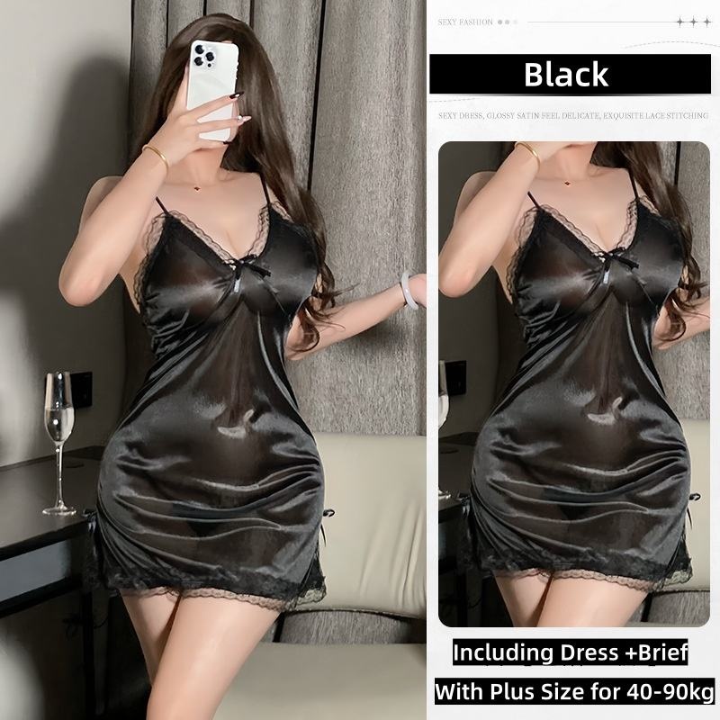 Erotic lingerie pure desire style suspender nightdress women